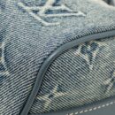 AAA Replica Louis Vuitton LV KEEPALL BANDOULIERE 25 WASHED DENIM CANVAS BLUE SHW