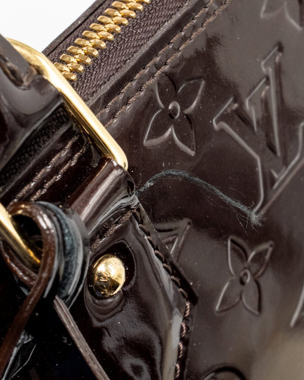 AAA Replica Louis Vuitton LV ALMA BB PATENT AMATANTE GHW