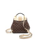 AAA Replica Louis Vuitton LV CLAPTON BACKPACK DAMIER EBENE LEATHER BROWN