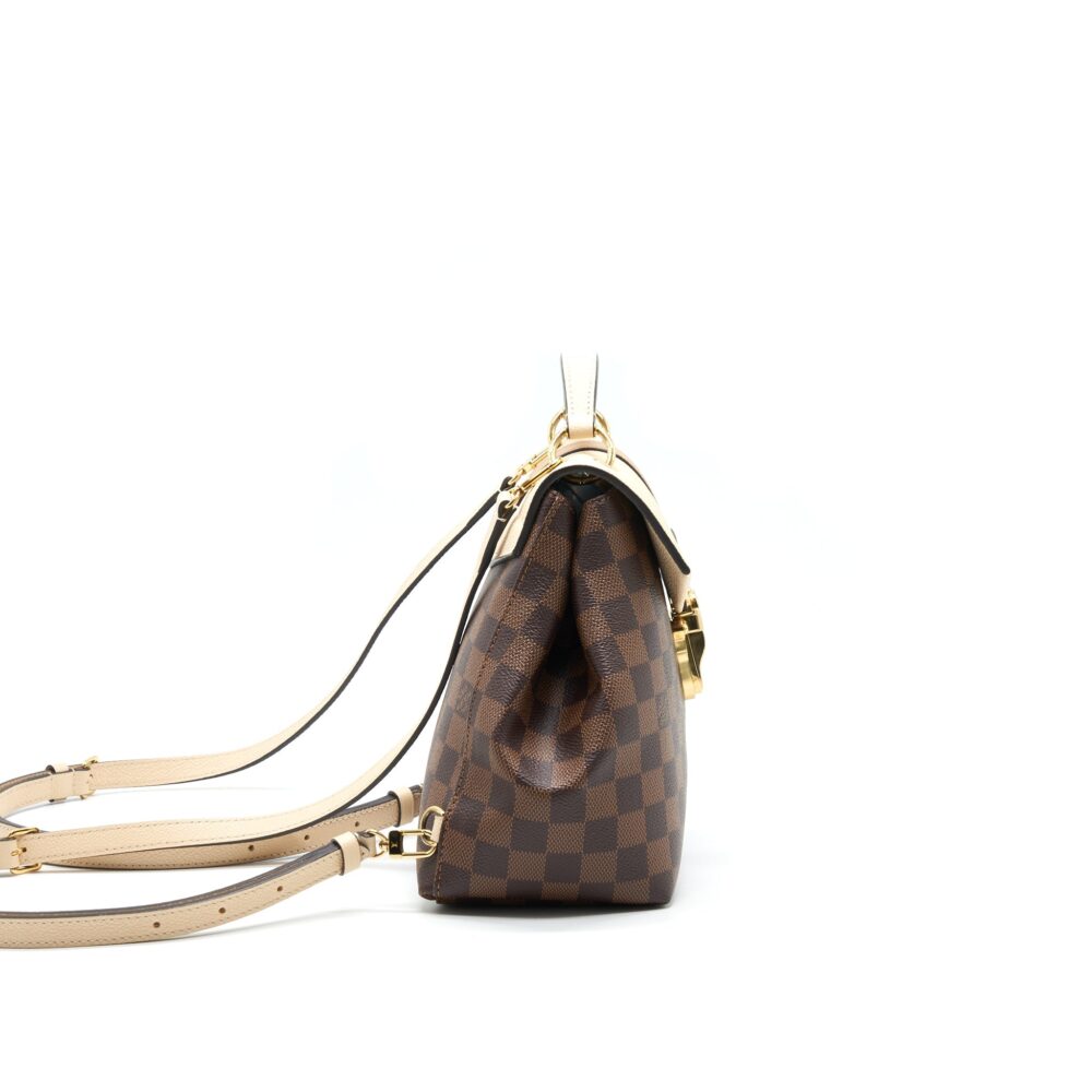 AAA Replica Louis Vuitton LV CLAPTON BACKPACK DAMIER EBENE LEATHER BROWN