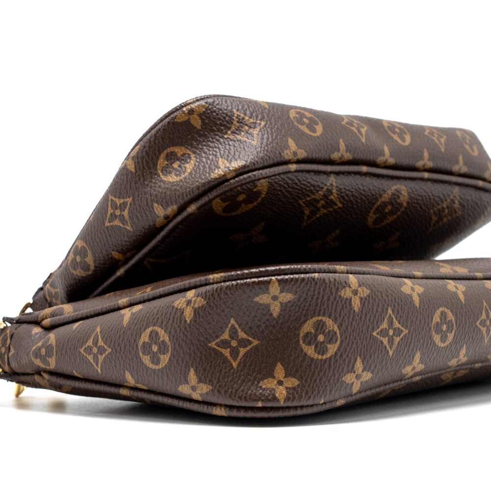 AAA Replica Louis Vuitton LV MULTI POCHETTE MONOGRAM CANVAS ROSE CLAIR GHW