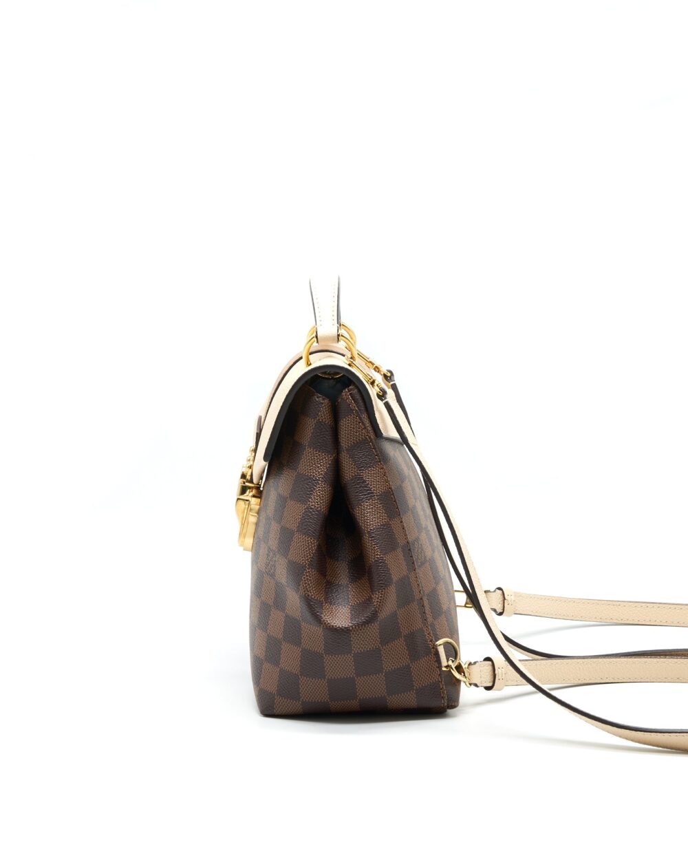 AAA Replica Louis Vuitton LV CLAPTON BACKPACK DAMIER EBENE LEATHER BROWN