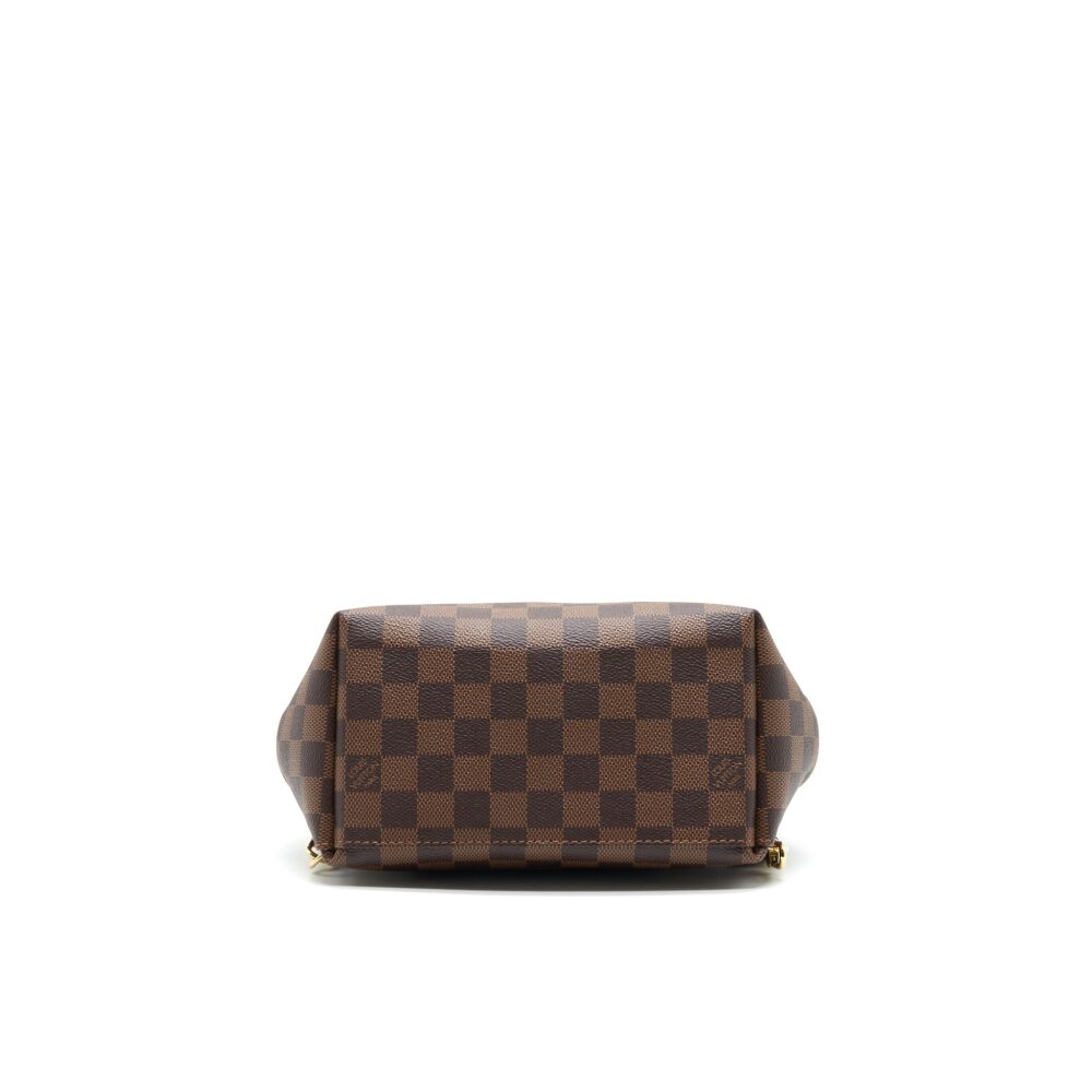 AAA Replica Louis Vuitton LV CLAPTON BACKPACK DAMIER EBENE LEATHER BROWN