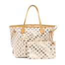 AAA Replica Louis Vuitton LV NEVERFULL MM DAMIER AZUR GHW
