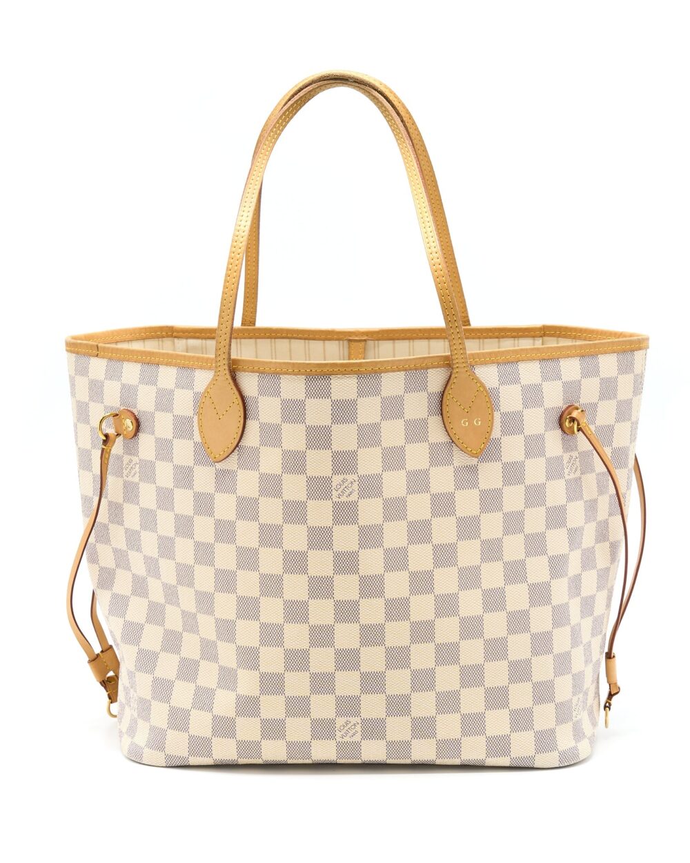 AAA Replica Louis Vuitton LV NEVERFULL MM DAMIER AZUR GHW