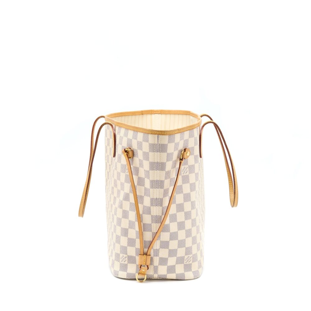 AAA Replica Louis Vuitton LV NEVERFULL MM DAMIER AZUR GHW