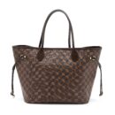 AAA Replica Louis Vuitton LV NEVERFULL MM DAMIER EBENE CHERRY GHW