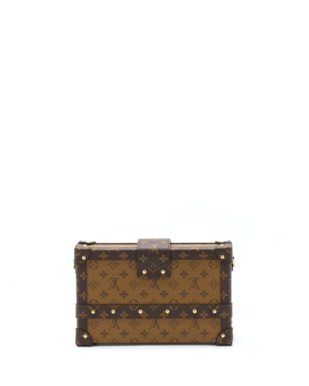 AAA Replica Louis Vuitton LV PETITE MALLE MONOGRAM REVERSE CANVAS GHW