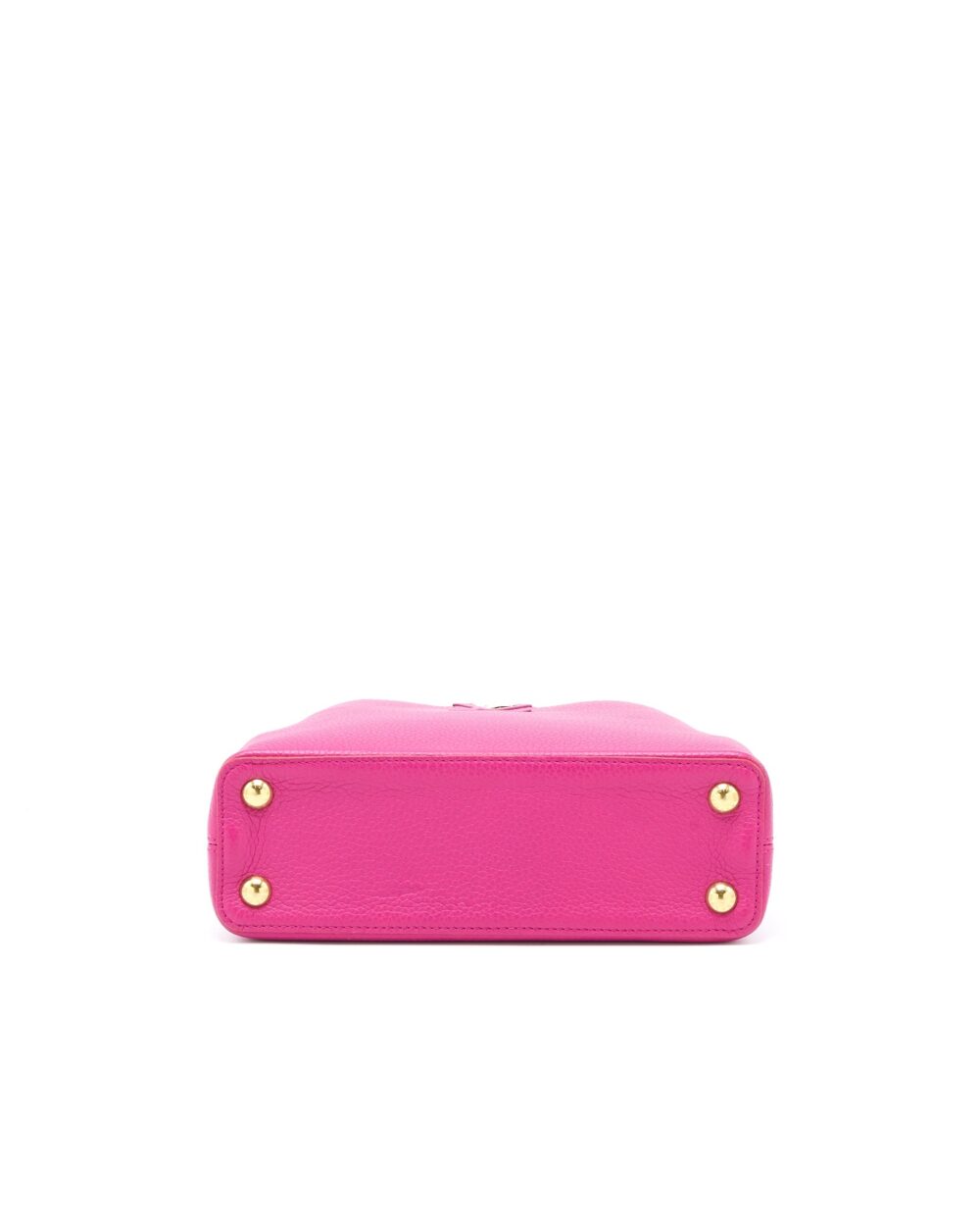 AAA Replica Louis Vuitton LV CAPUCINES BB CALFSKIN PINK/BRIGHT ORANGE GHW