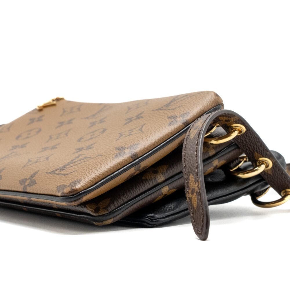 AAA Replica Louis Vuitton LV LV3 POCHETTE SHOULDER BAG REVERSE MONOGRAM CANVAS LAMBSKIN GHW