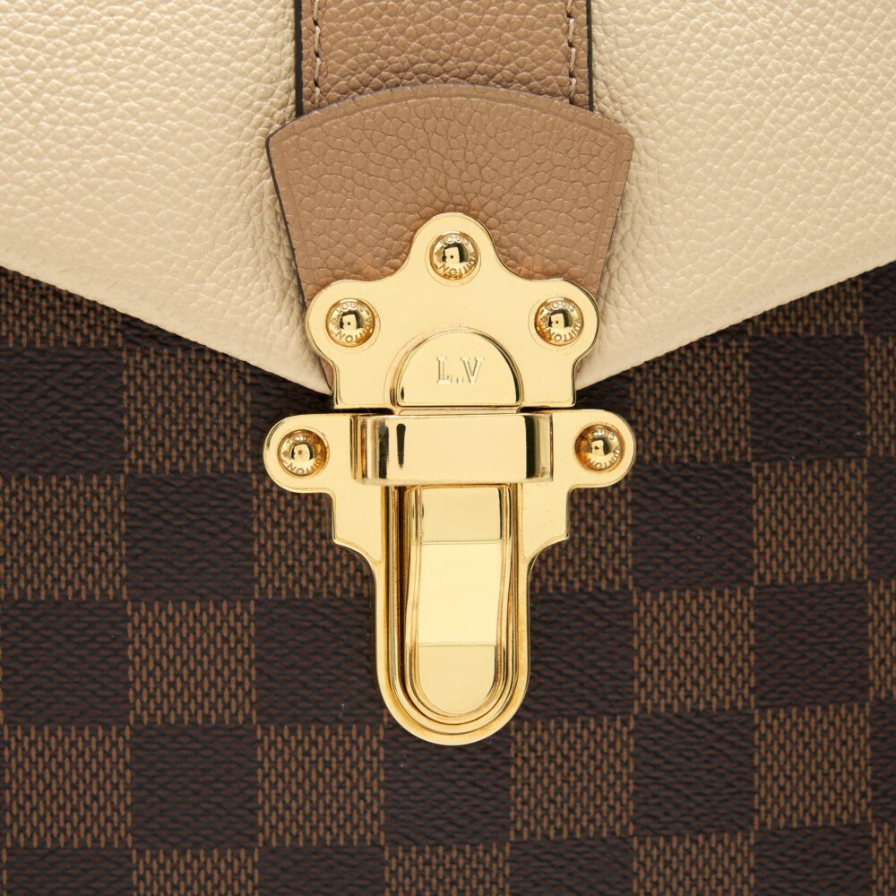 AAA Replica Louis Vuitton LV CLAPTON BACKPACK DAMIER EBENE LEATHER BROWN