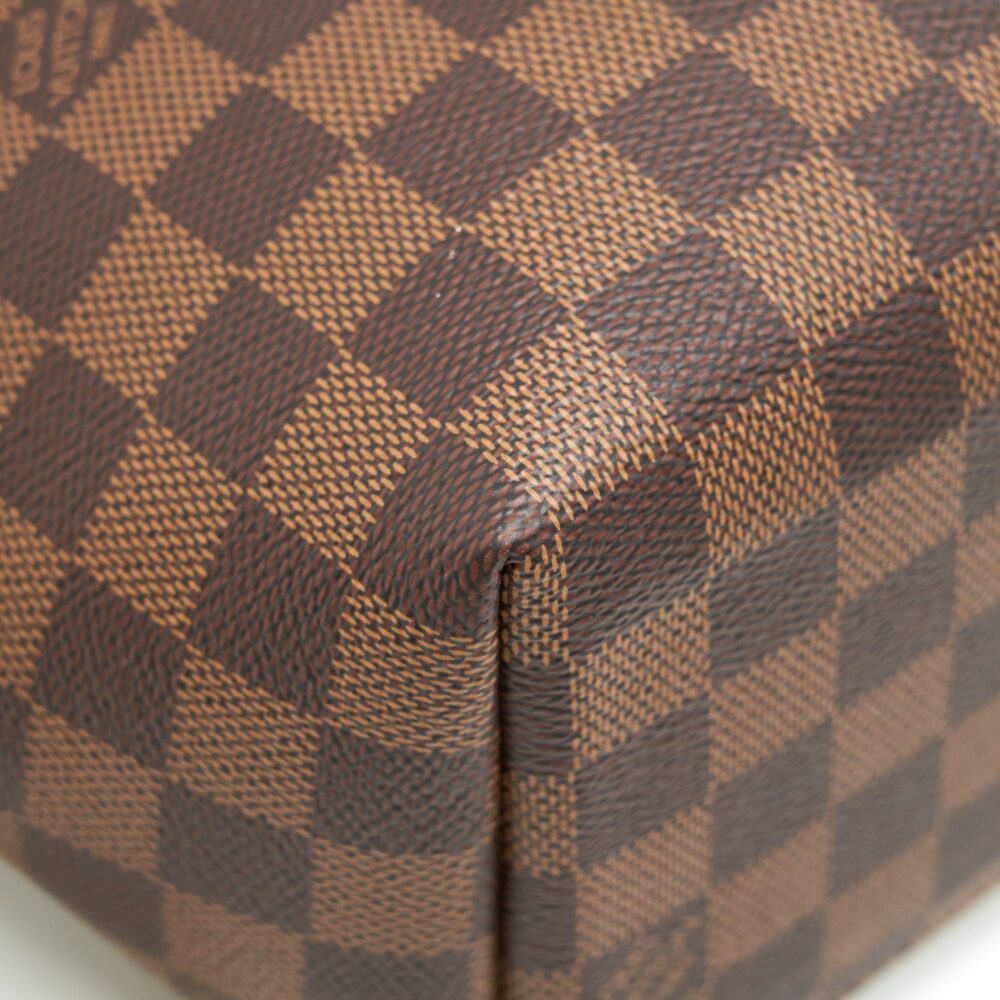 AAA Replica Louis Vuitton LV CLAPTON BACKPACK DAMIER EBENE LEATHER BROWN