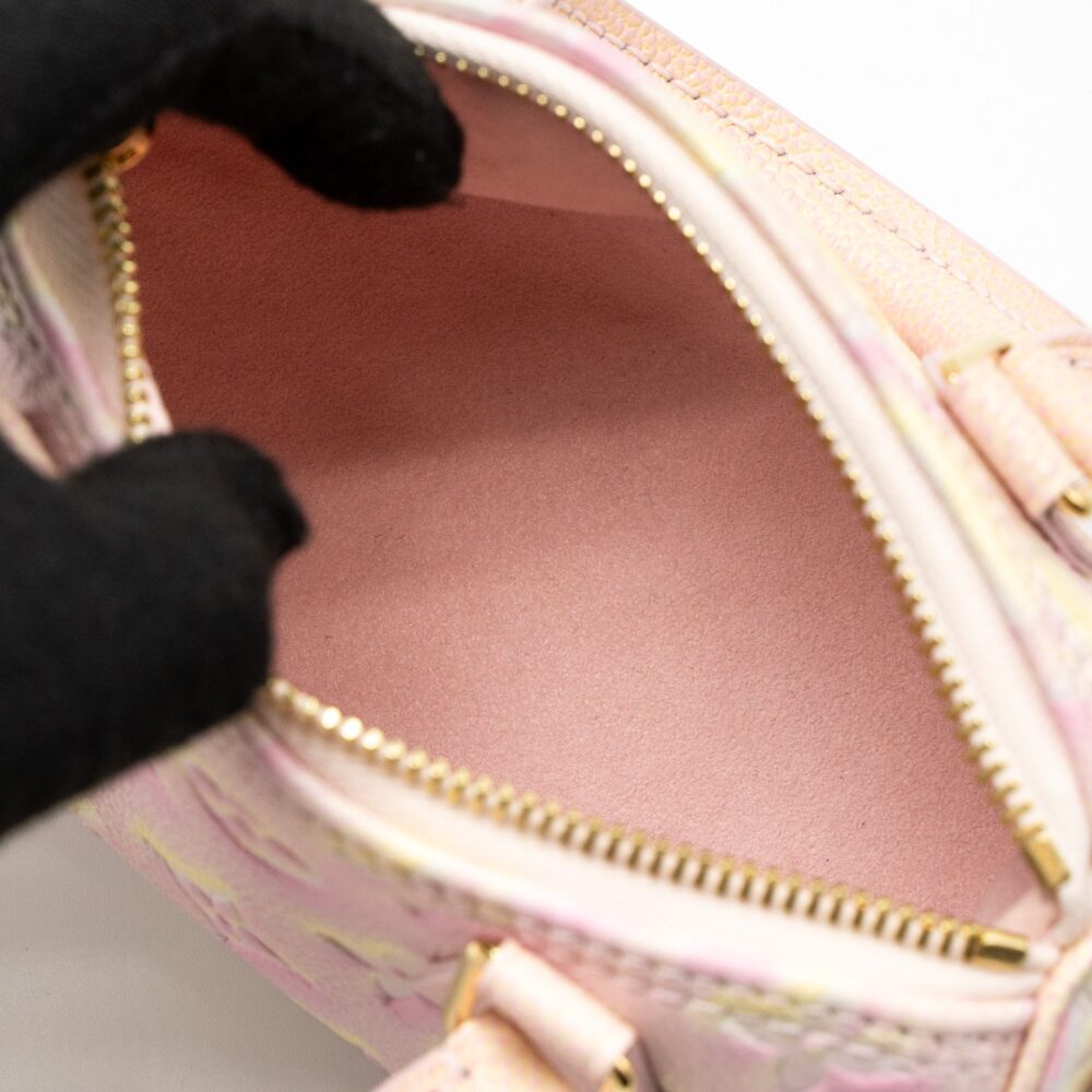 AAA Replica Louis Vuitton LV NANO SPEEDY MONOGRAM EMPREINTE PINK/MULTICOLOUR GHW (NEW VERSION)