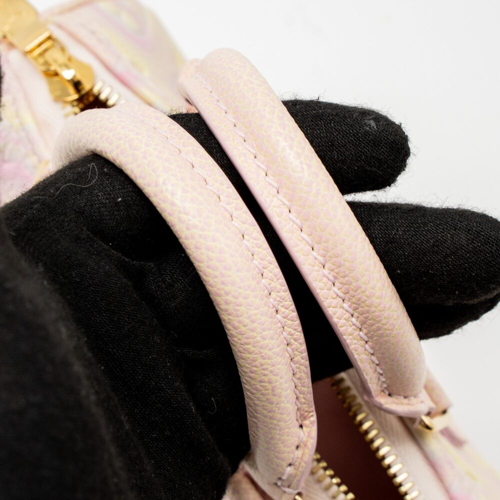 AAA Replica Louis Vuitton LV NANO SPEEDY MONOGRAM EMPREINTE PINK/MULTICOLOUR GHW (NEW VERSION)