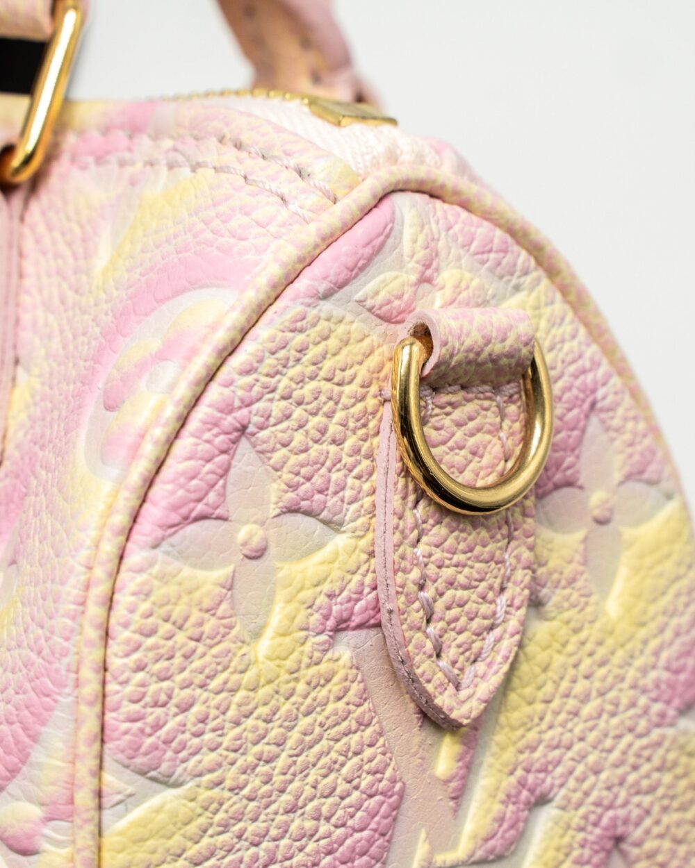 AAA Replica Louis Vuitton LV NANO SPEEDY MONOGRAM EMPREINTE PINK/MULTICOLOUR GHW (NEW VERSION)