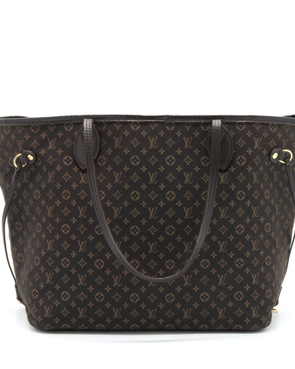 AAA Replica Louis Vuitton LV NEVERFULL MM MONOGRAM FABRIC DARK BROWN GHW