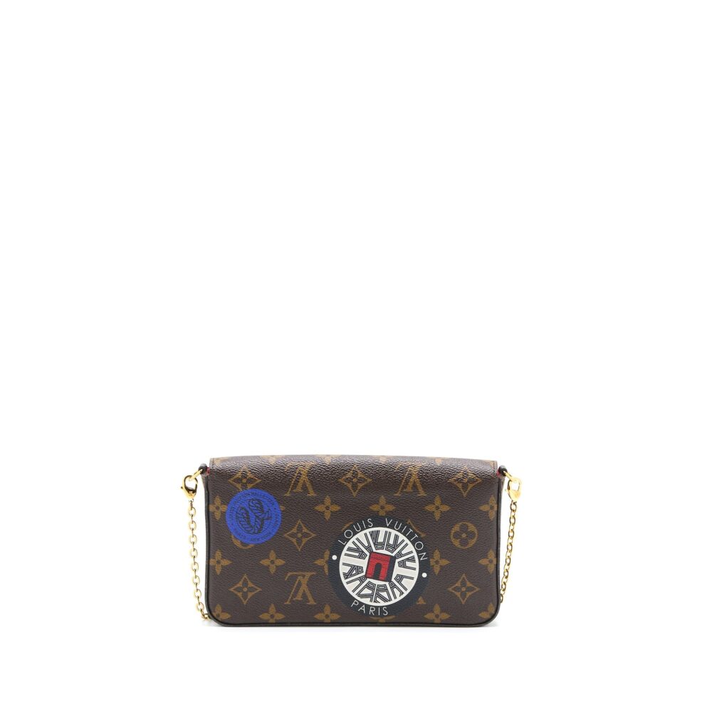 AAA Replica Louis Vuitton LV FELICIE POCHETTE LIMITED EDITION MONOGRAM CANVAS GHW