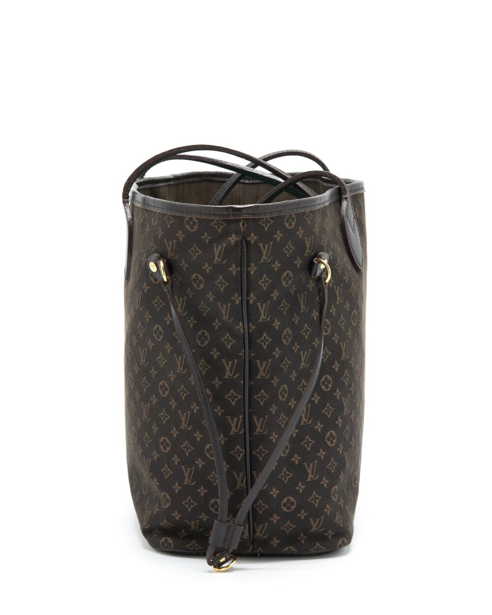 AAA Replica Louis Vuitton LV NEVERFULL MM MONOGRAM FABRIC DARK BROWN GHW