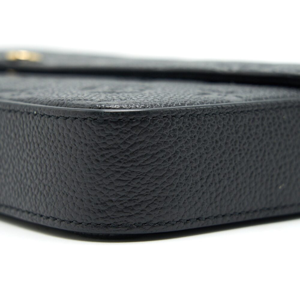 AAA Replica Louis Vuitton LV FELICIE POCHETTE MONOGRAM EMPREINTE LEATHER BLACK