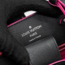 AAA Replica Louis Vuitton LV LOCKME BUCKET BAG CALFSKIN BLACK/PINK SHW