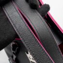AAA Replica Louis Vuitton LV LOCKME BUCKET BAG CALFSKIN BLACK/PINK SHW
