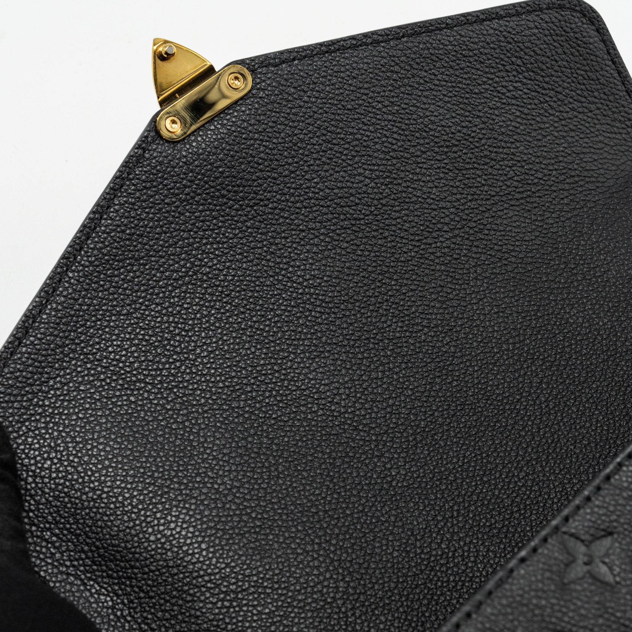AAA Replica Louis Vuitton LV POCHETTE METIS MONOGRAM EMPREINTE BLACK GHW