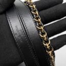 AAA Replica Louis Vuitton LV DAUPHINE MM EPI BLACK GHW