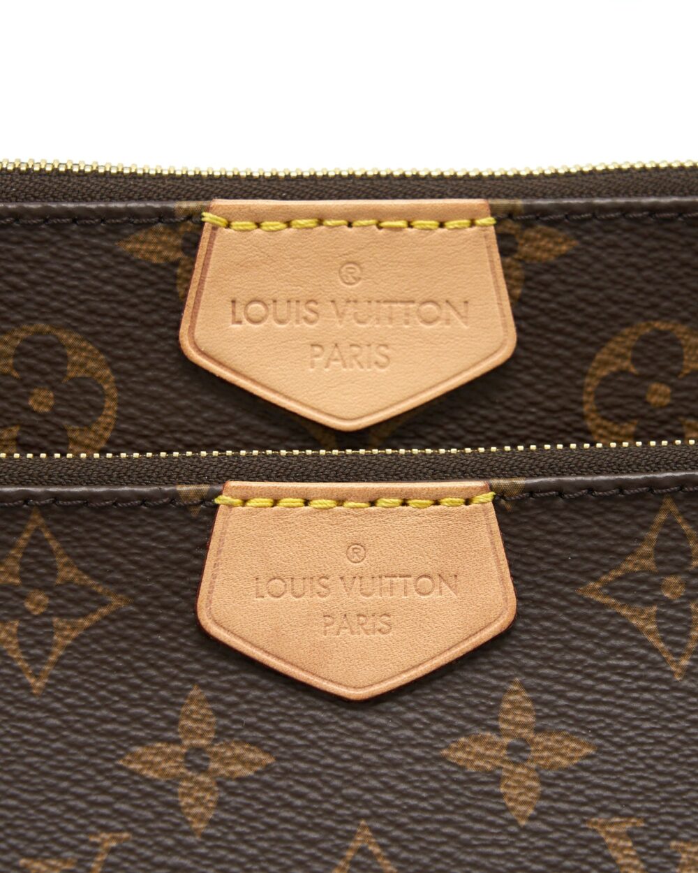 AAA Replica Louis Vuitton LV MULTI POCHETTE KAHKI STRAP MONOGRAM GHW