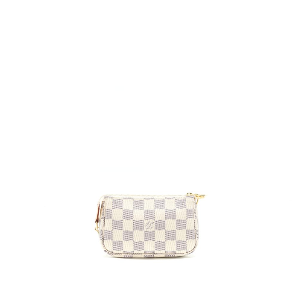AAA Replica Louis Vuitton LV MINI POCHETTE ACCESSORIES DAMIER AZUR CANVAS