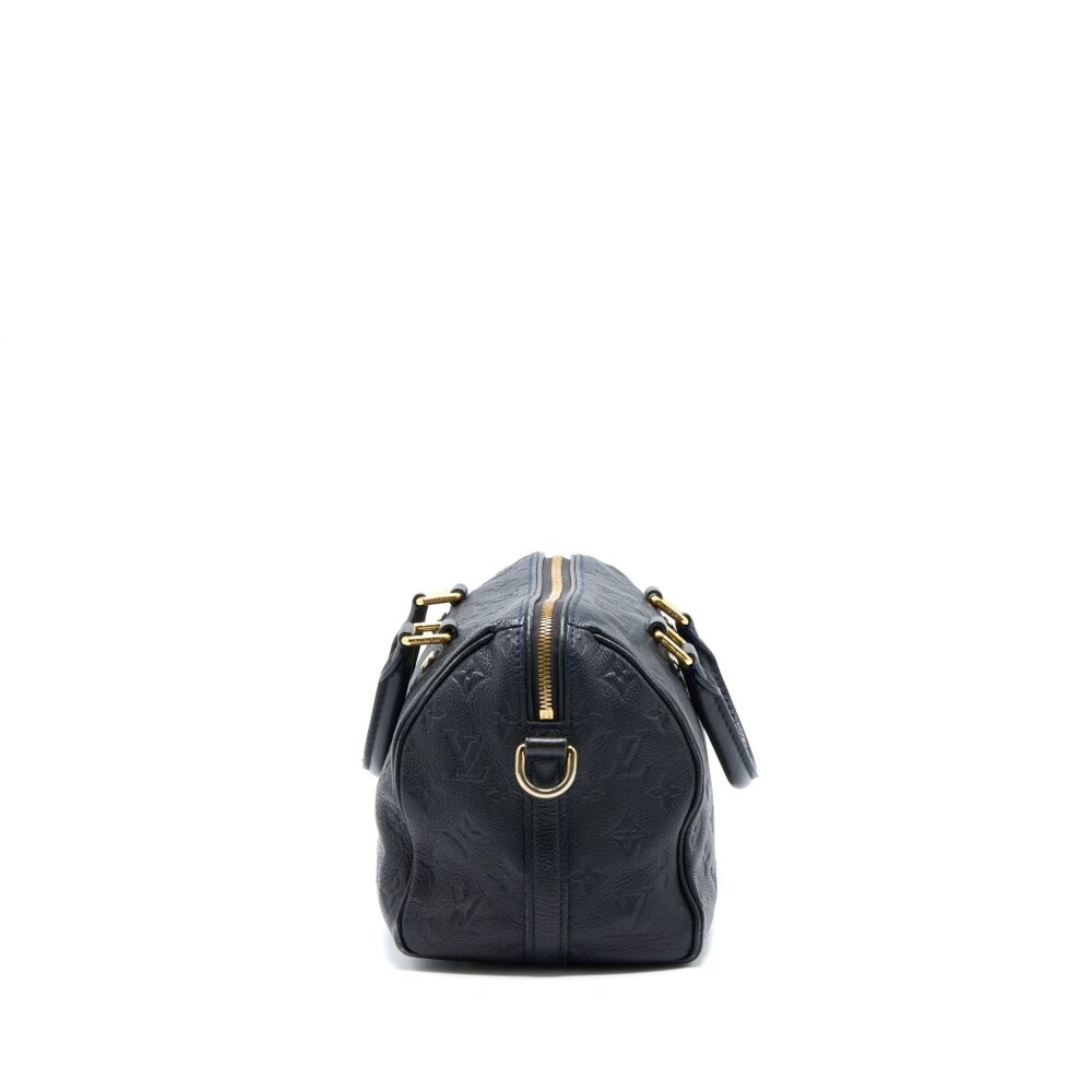AAA Replica Louis Vuitton LV SPEEDY 25 MONOGRAM EMPREINTE BLACK GHW