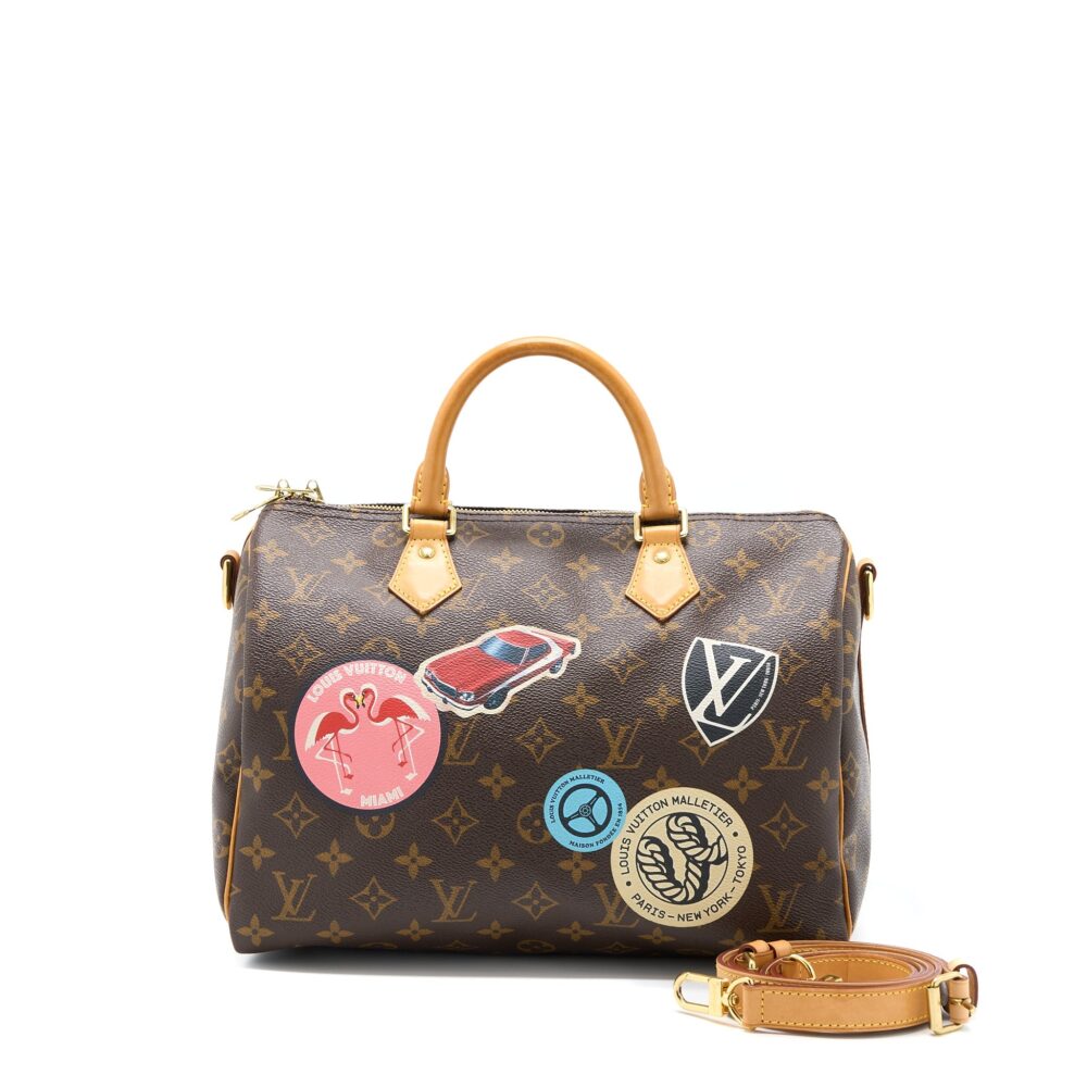 AAA Replica Louis Vuitton LV SPEEDY 30 LIMITED EDITION MONOGRAM CANVAS GHW