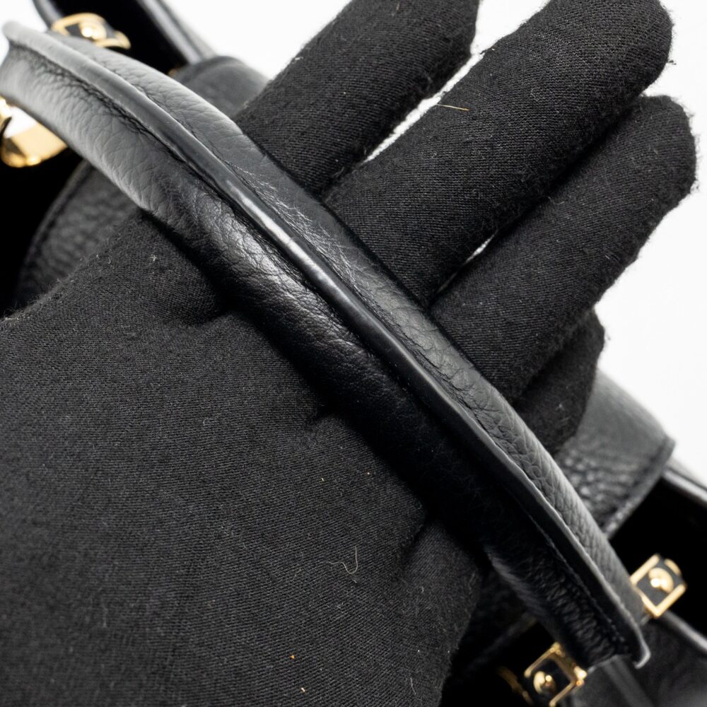 AAA Replica Louis Vuitton LV CAPUCINES BB WITH MONOGRAM FLOWER EMBELLISHMENTS TAURILLON BLACK GHW