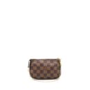 AAA Replica Louis Vuitton LV MINI POCHETTE ACCESSORIES DAMIER EBENE CANVAS
