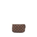 AAA Replica Louis Vuitton LV MINI POCHETTE ACCESSORIES DAMIER EBENE CANVAS