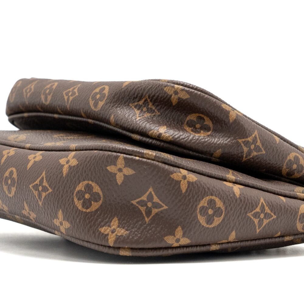 AAA Replica Louis Vuitton LV MULTI POCHETTE MONOGRAM CANVAS KHAKI STRAP GHW