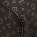 AAA Replica Louis Vuitton LV NEVERFULL MM MONOGRAM FABRIC DARK BROWN GHW