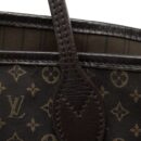 AAA Replica Louis Vuitton LV NEVERFULL MM MONOGRAM FABRIC DARK BROWN GHW