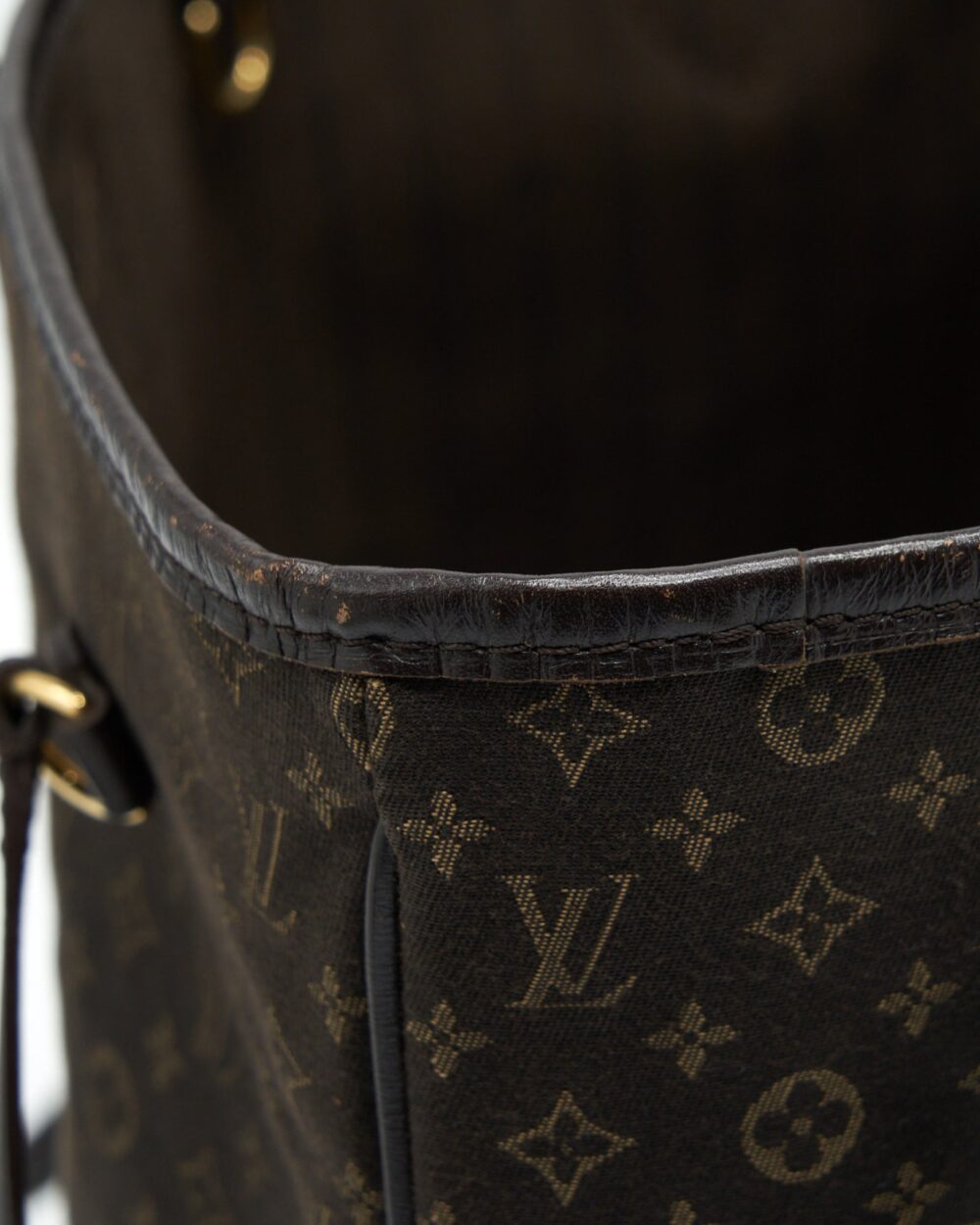 AAA Replica Louis Vuitton LV NEVERFULL MM MONOGRAM FABRIC DARK BROWN GHW