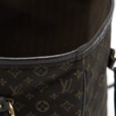 AAA Replica Louis Vuitton LV NEVERFULL MM MONOGRAM FABRIC DARK BROWN GHW