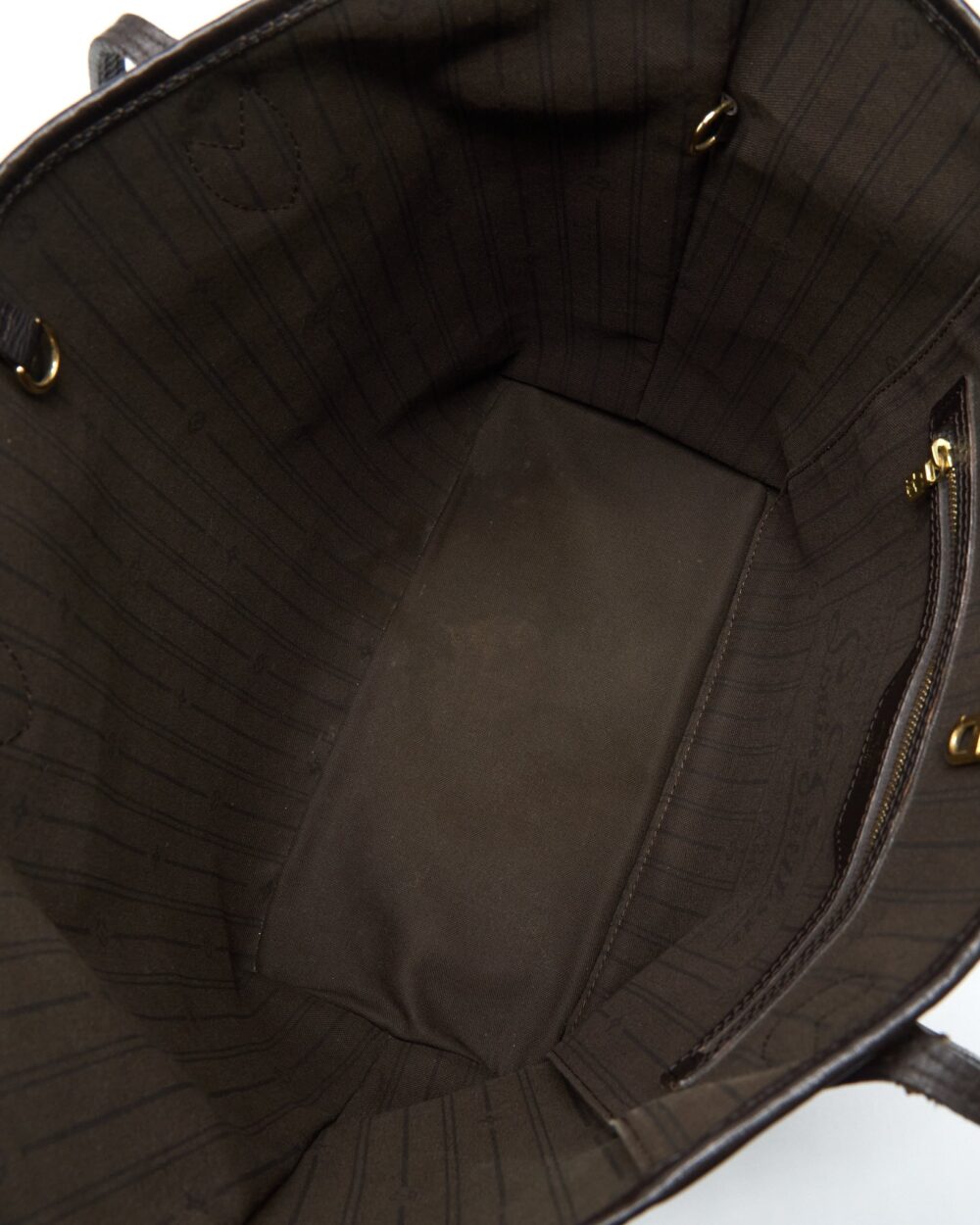 AAA Replica Louis Vuitton LV NEVERFULL MM MONOGRAM FABRIC DARK BROWN GHW
