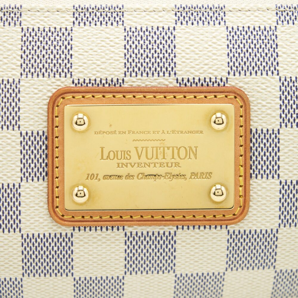 AAA Replica Louis Vuitton LV EVA CROSSBODY BAG DAMIER AZUR GHW