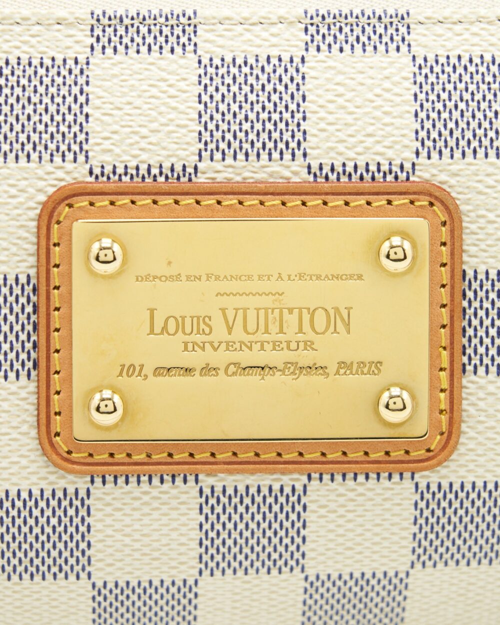 AAA Replica Louis Vuitton LV EVA CROSSBODY BAG DAMIER AZUR GHW