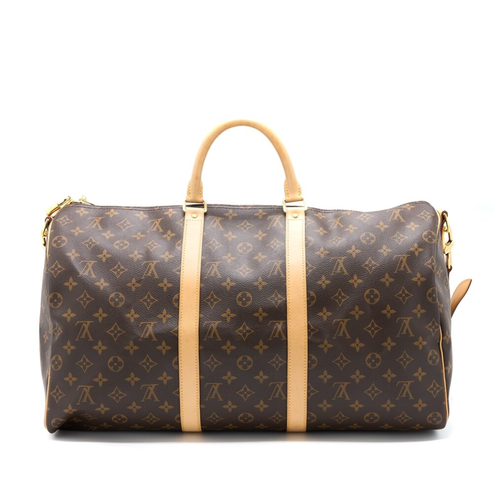 AAA Replica Louis Vuitton LV KEEPALL BANDOULIRE 50 MONOGRAM CANVAS GHW
