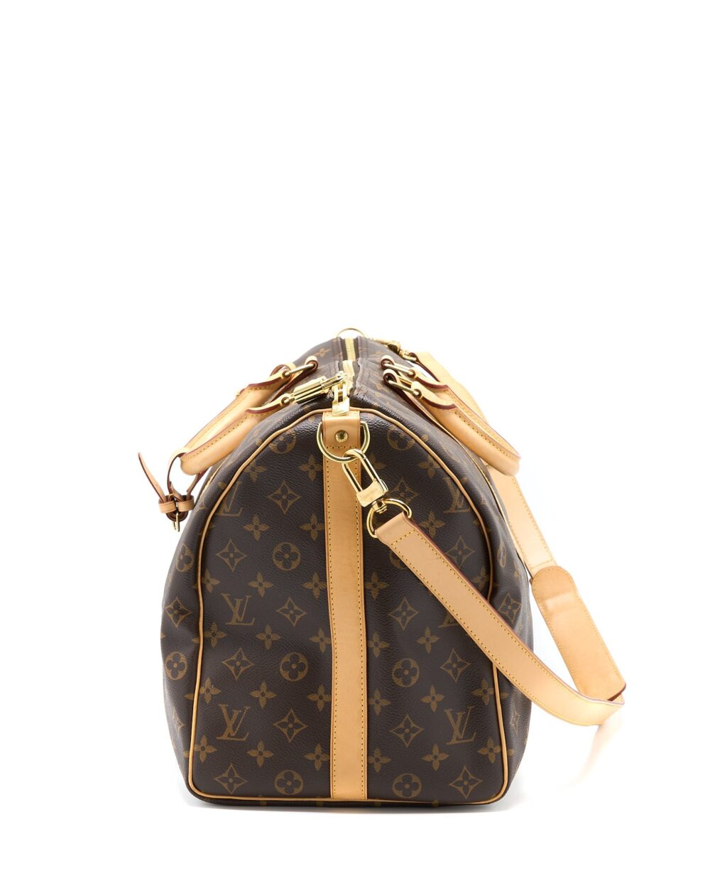 AAA Replica Louis Vuitton LV KEEPALL BANDOULIRE 50 MONOGRAM CANVAS GHW