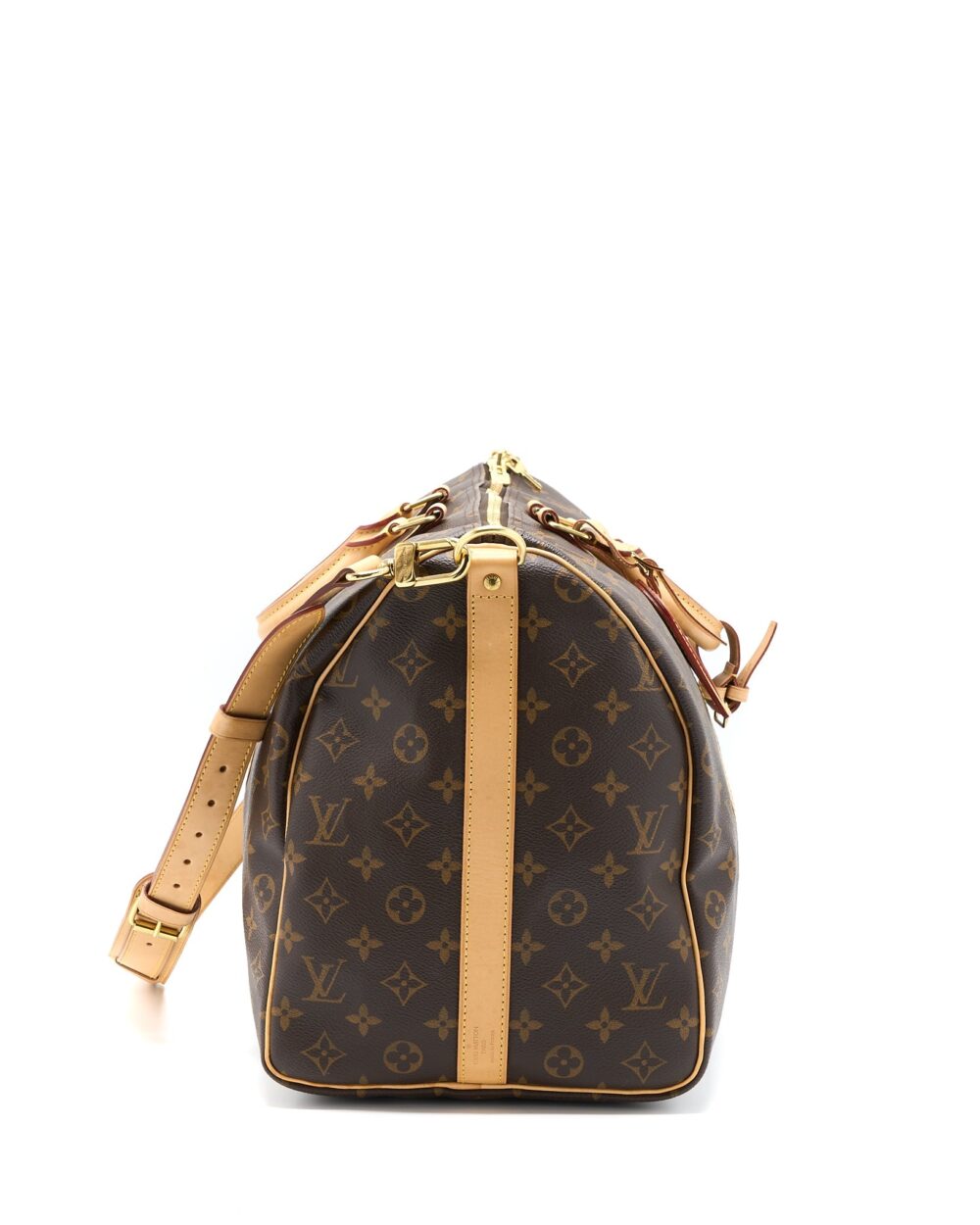 AAA Replica Louis Vuitton LV KEEPALL BANDOULIRE 50 MONOGRAM CANVAS GHW