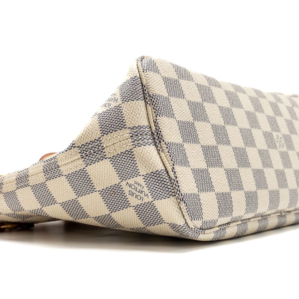 AAA Replica Louis Vuitton LV NEVERFULL PM DAMIER AZUR GHW
