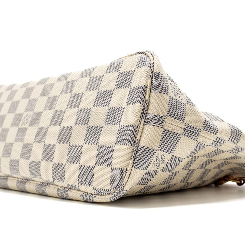AAA Replica Louis Vuitton LV NEVERFULL PM DAMIER AZUR GHW