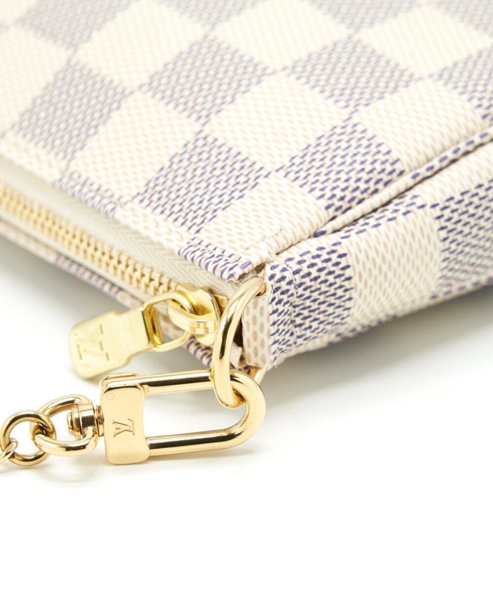 AAA Replica Louis Vuitton LV MINI POCHETTE ACCESSORIES DAMIER AZUR CANVAS