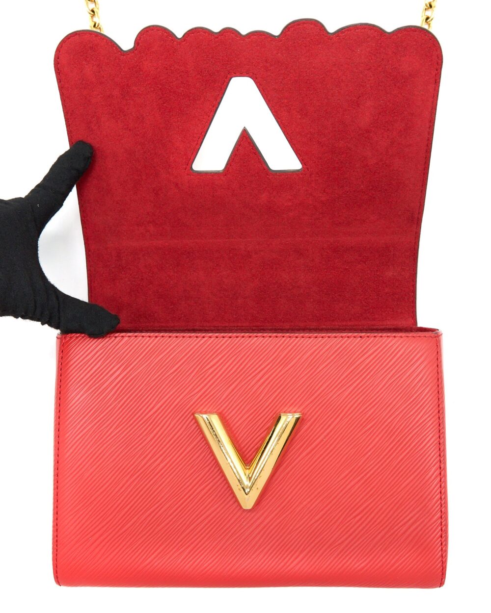 AAA Replica Louis Vuitton LV TWIST MM EPI RED GHW