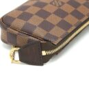 AAA Replica Louis Vuitton LV MINI POCHETTE ACCESSORIES DAMIER EBENE CANVAS